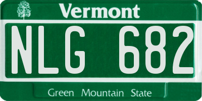 VT license plate NLG682