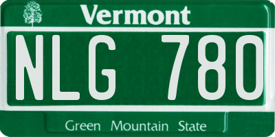 VT license plate NLG780