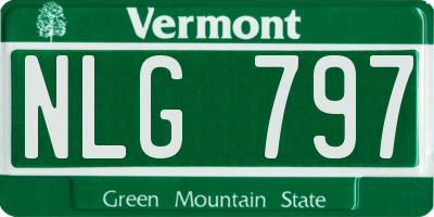VT license plate NLG797