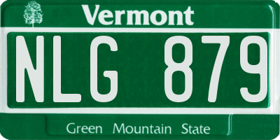 VT license plate NLG879