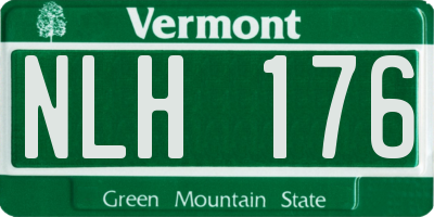 VT license plate NLH176