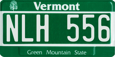 VT license plate NLH556