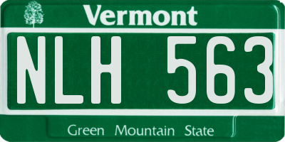 VT license plate NLH563