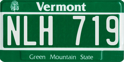 VT license plate NLH719