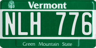 VT license plate NLH776