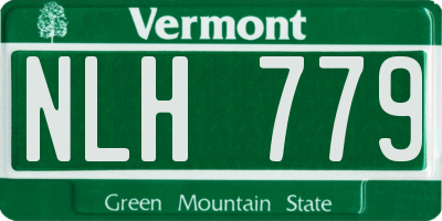 VT license plate NLH779