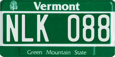 VT license plate NLK088