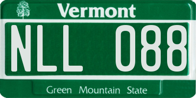 VT license plate NLL088