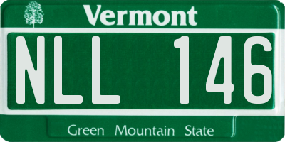 VT license plate NLL146