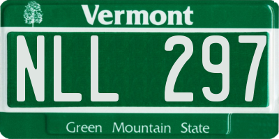 VT license plate NLL297