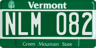 VT license plate NLM082