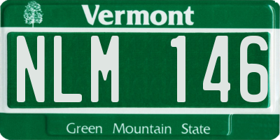 VT license plate NLM146