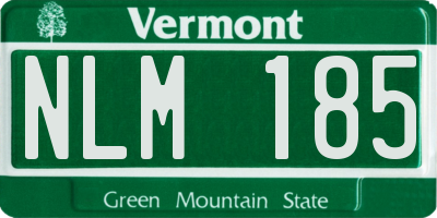 VT license plate NLM185