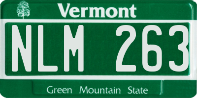 VT license plate NLM263