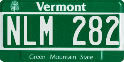 VT license plate NLM282