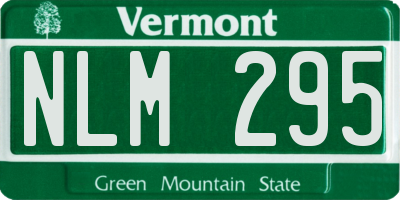 VT license plate NLM295