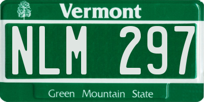 VT license plate NLM297