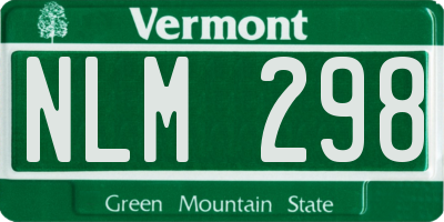 VT license plate NLM298