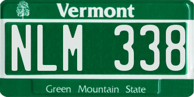 VT license plate NLM338