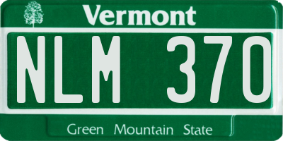 VT license plate NLM370