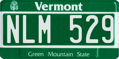 VT license plate NLM529