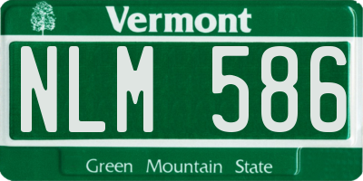 VT license plate NLM586
