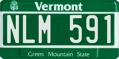 VT license plate NLM591