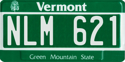 VT license plate NLM621