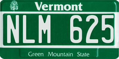VT license plate NLM625