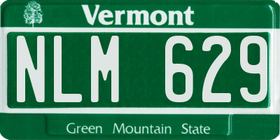 VT license plate NLM629