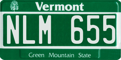 VT license plate NLM655