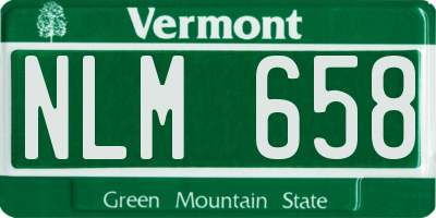 VT license plate NLM658