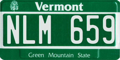 VT license plate NLM659