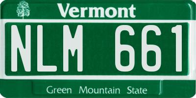 VT license plate NLM661