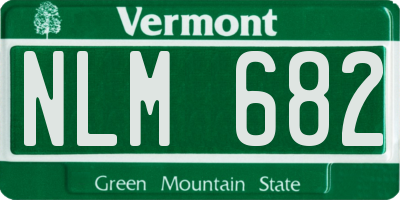 VT license plate NLM682
