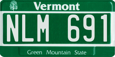 VT license plate NLM691