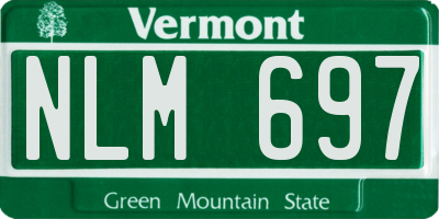 VT license plate NLM697