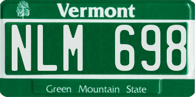 VT license plate NLM698