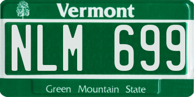VT license plate NLM699