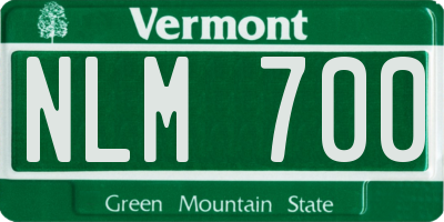 VT license plate NLM700