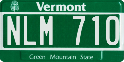 VT license plate NLM710