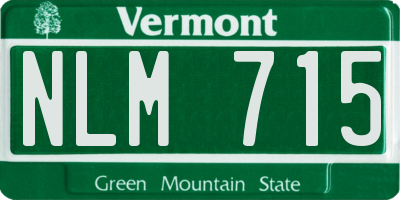 VT license plate NLM715