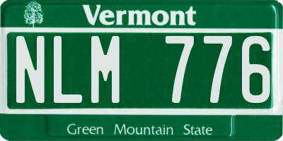 VT license plate NLM776