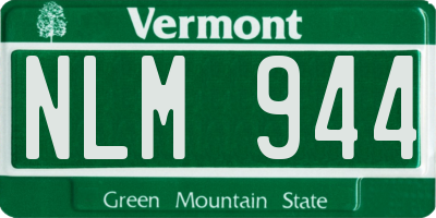 VT license plate NLM944