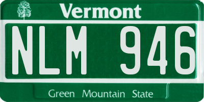 VT license plate NLM946