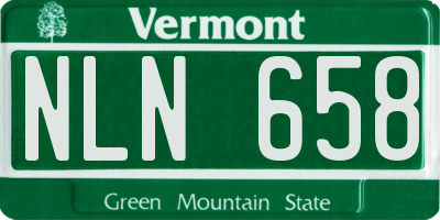 VT license plate NLN658