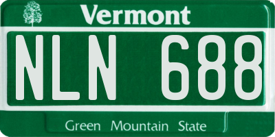 VT license plate NLN688