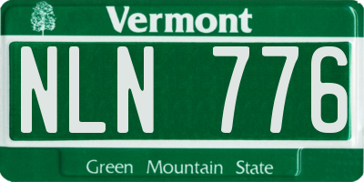 VT license plate NLN776