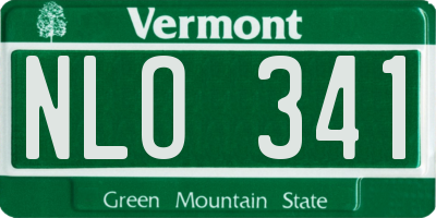 VT license plate NLO341