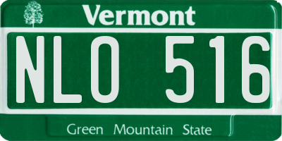 VT license plate NLO516